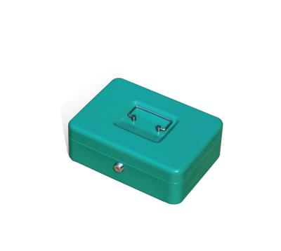 China Home Security for Cash/Coins/Checks Shop Portable Safety Metal Piggy Bank Cash Box Piggy Bank with Lock for sale