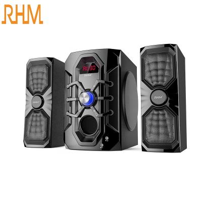 China New Model Mini System RHM Multimedia RM-9155 2.1 Wooden Speaker With 6.5 Inch Subwoofer for sale