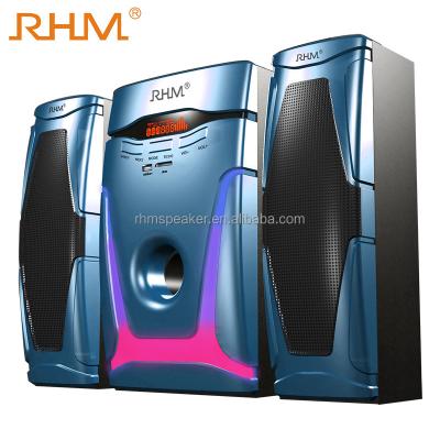 China Mini System RHM RM-9129 2.1 Multimedia Subwoofer Speaker Support OEM ODM for sale