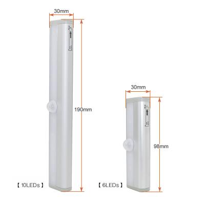 China LED Plastic Motion Sensor Light Closet Wardrobe Bed Lamp LED Under Light for sale