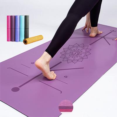 China Band 6mm Position Line Non Slip Eco-Friendly Beginner Fitness Gym Exercise Band Yoga Mats for sale