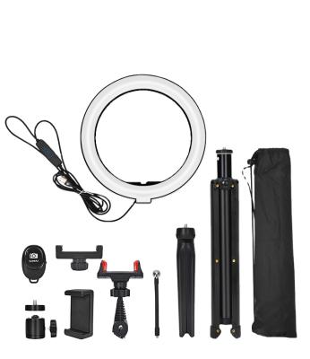 China Factory Supply PORTABLE Live Show Broadcast Selfie LED Ring Light with Tripod Stand for sale