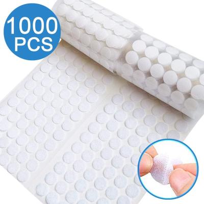 China Viable Dots 500 Pairs 2cm Diameter Coins Hook and Loop Sticky Back Adhesive Dots for sale