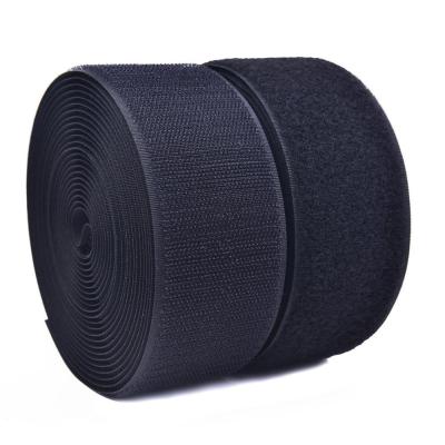 China Factory Factory Durable Custom Hook Loop Nylon Textile Tape Sew On For Garment Premium Soft Hook And Loop Fabric for sale