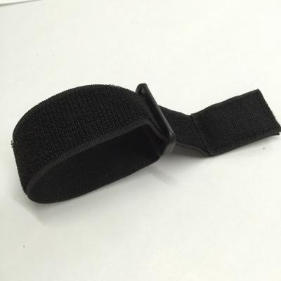 China Wholesale Viable Black 25mm Adjustable Fabric Stretch Straps Elastic Hook And Loop Sheet for sale