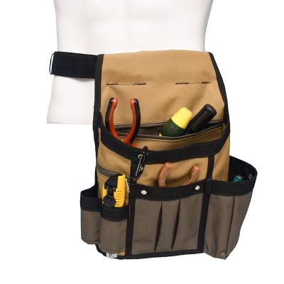 China Durable Engineer Electrician Waist Tool Bag with Multiple Pockets Portable Electrician Screwdriver Tool Bag for sale