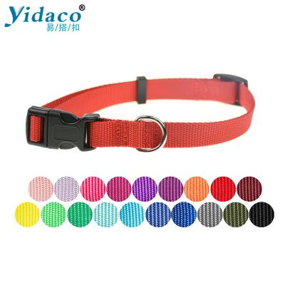 China Sustainable Manufacturer Customize Premium Nylon Collar Dog Webbing Dog Collar for sale