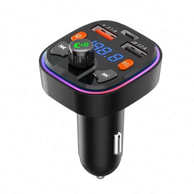 China Fast Wireless FM Transmitter PD Car Charger Adapter Car TF/SD Display Supports TF/SD Card USB Charger and Car Radio for sale