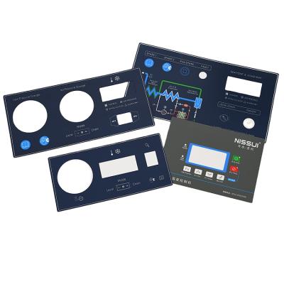 China Waterproof Custom Membrane Switches Control Panel Sticker Keypad Overlay for sale