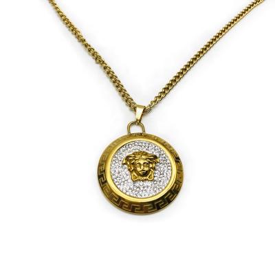 China Luxury Wholesale Popular Brand Chain Jellyfish Pendant Charm Luxury Hip Hop Gold Filled 18K Necklace for sale