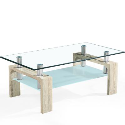 China Convertible MDF Center Table Living Room Furniture And Tempered Glass Coffee Table for sale