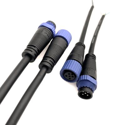 China Automotive Sensors 5pin IP67 M16 Nylon Waterproof Standard 5pin Male And Female Plug Waterproof Cable Connector For LED Lamps High Power Driver for sale