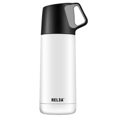 China RELEA Portable 304 Stainless Steel Food Grade Silicon Thermos Bottle for sale