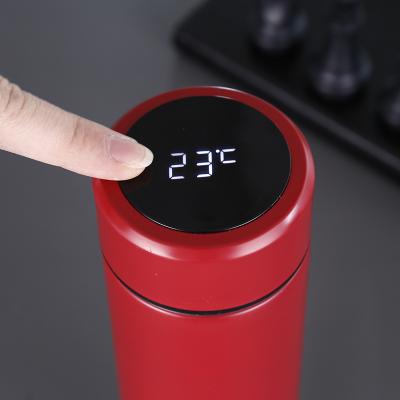 China Wholesale temperature show 500ML Smart vacuum insulated water bottle with LED temperature show insulated flask thermos for sale