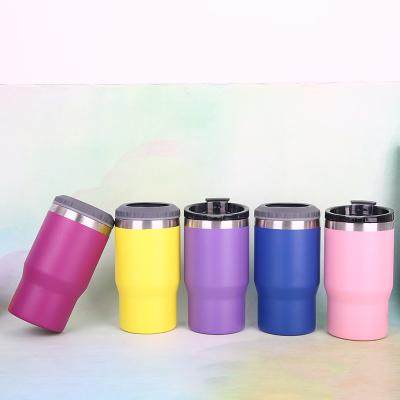 China 304 Stainless Steel Beer Can Cooler Insulated Wine Tumbler With 2 Lids  Custom Logo en venta