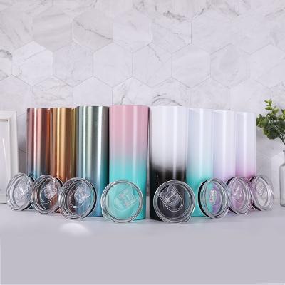 China Stainless Steel Double Wall Tumbler  Insulated Custom Tumbler With Straw for sale