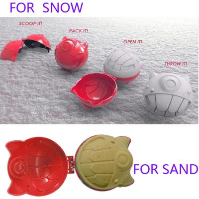 China 5 years old smile snow monster type model in the winter snowball maker where winter toys sand toys toy beach models for sale