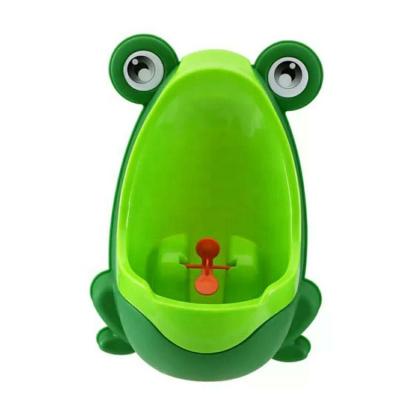 China Good Quality Toilet With Handle Handsome Frog Urinal Boy Portable Sanitary And Convenient Plastic Baby Potty Standing Pee for sale