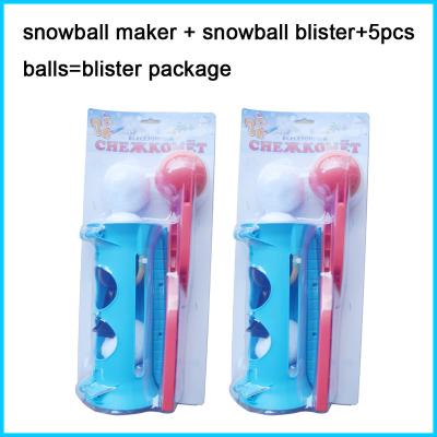 China 5 Years OEM Hot Sale Package Indoor Or Outdoor Kids Use Plastic Snowball Blaster for sale