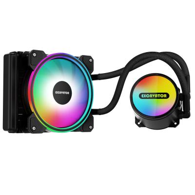 China Computer Case Customized 120mm PC CPU Cooler Water Cooling PC With Remote Control for sale