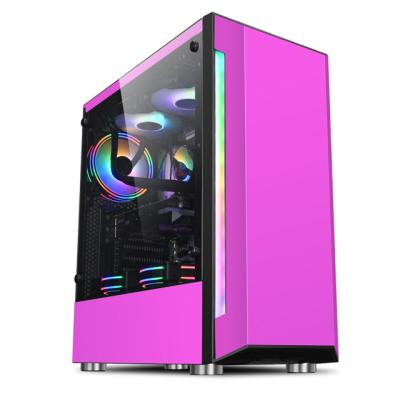 China With Side Panel Window Gaming Computer PC Case Desktop Plastic PC Case for sale