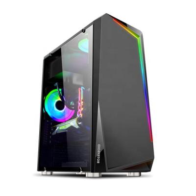 China With Side Panel Window OEM Factory Case Gamer ATX PC Gaming Case Hot Selling Computer Gaming Desktop Case for sale