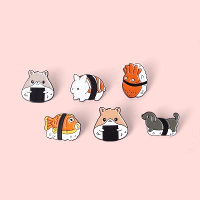 China Wholesale Europe Metal Lapel Pins Dog Fish Animal Soft Enamel Pin for sale