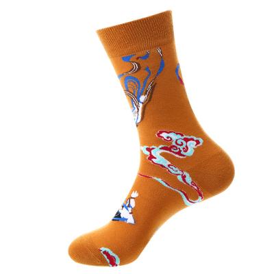 China Happy Designer Mens Crew Socks for sale