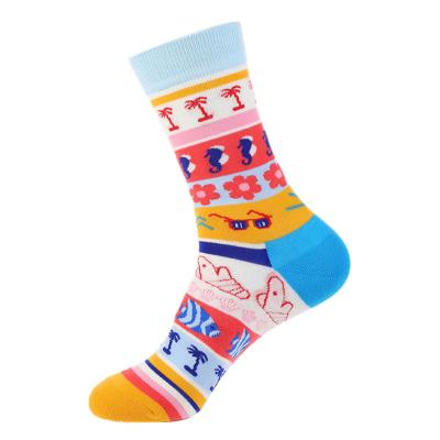 China Customized OEM Best Novelty Funky Colorful Socks for sale