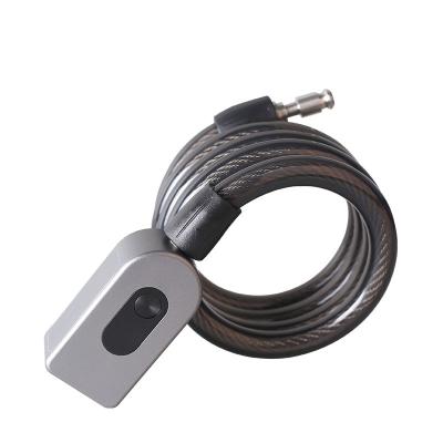 China Ip65 Bicycle Lock Waterproof Steel Cable Zinc Alloy Theft Bike Lock Fingerprint Smart Bike Lock for sale