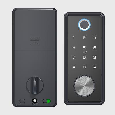 China T1 TUYA Zinc Alloy Automatic Door Lock Fingerprint Smart Locks For Home Digital for sale