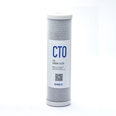 China Hotel Replacement Spare Parts Deposit CTO Cartridges Activated Carbon Filter Water Purifier for sale