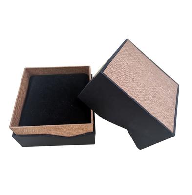 China Direct Selling Cloth Popular Fabric Producer Cardboard Wristwatch Box Modern Luxury Simple Canvas Packaging For Gift Luxury Watches for sale