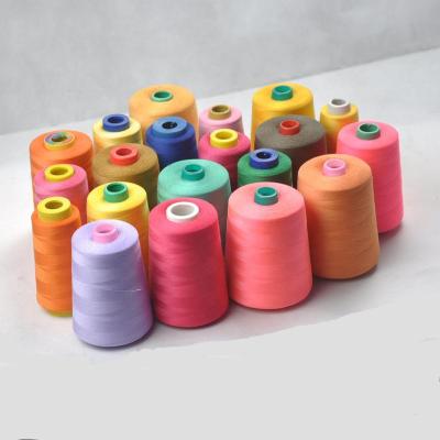 China Low Shrinkage China Made Clothing Accessories Dyeing Sewing Yarn for sale