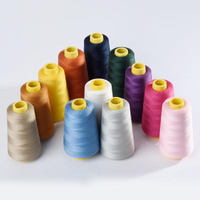 China Low Shrinkage 40/2 5000 Yards High Quality Polyester Sewing Yarn 100% for sale