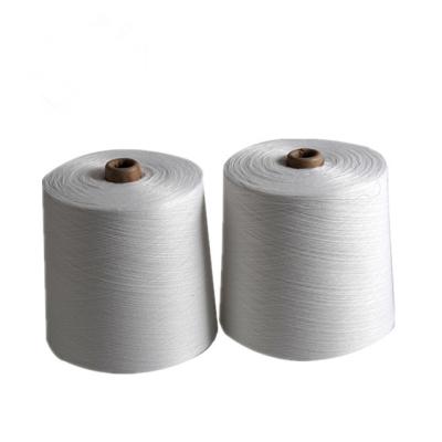 China High Tenacity Raw White 100% Polyester Spun Yarn On Paper Cone for sale