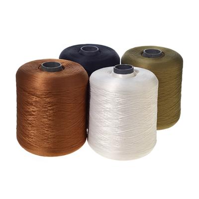 China 100% Sustainable Polyester Spun Yarn Weaving Yarn for sale