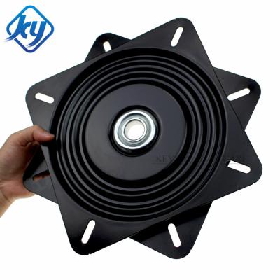 China Anti Rusty 10 Inch Square Bar stool Metal Swivel Plate Lazy Susan Turntable for sale