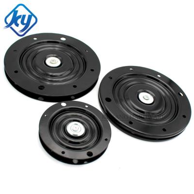 China Full bearings 6 Inch Metal Round Bearing Chair Mechanism Replacement Flat Seat Swivel Plate for sale