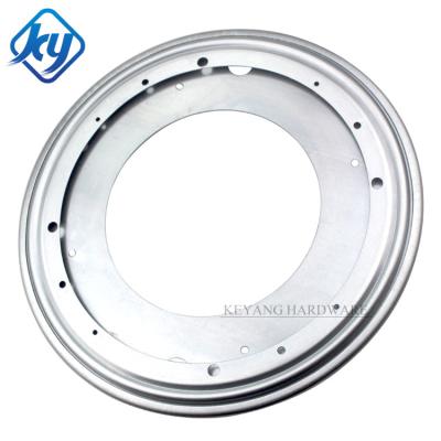 China Rotate Smoothly 12 Inch Round Swivel Plate Galvanized Sheet Full Ball Bearing Lazy Susan Turntable for sale