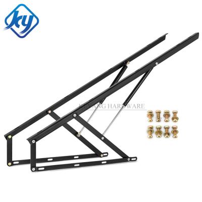 China Modern Heavy Duty Hydraulic Folding Bed Bracket Frame Hardware Lift Mechanism For Box Bed Storage for sale