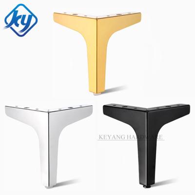 China Modern Chrome Gold Cast Iron Table Legs Replacement Sofa Legs Metal Sofa Feet Couch Furniture Leg for sale