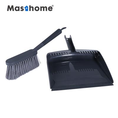 China 2021 New Masthome Viable Design Durable Brush Dustpan Set With Ring Design for sale