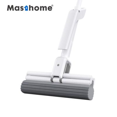 China Masthome handle compression sponge floor cleaning removable pva stocked mop with aluminum handle broom for sale