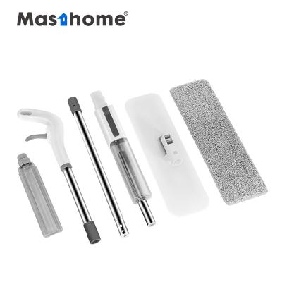 China Masthome 2020's Newly Easy To Use Factory Customization Microfiber Spin Jet Stored Flat Magic Cleaning Effective Mop for sale