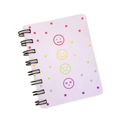 China Coil flower bear book small portable promotion printed cute student use notebook for sale