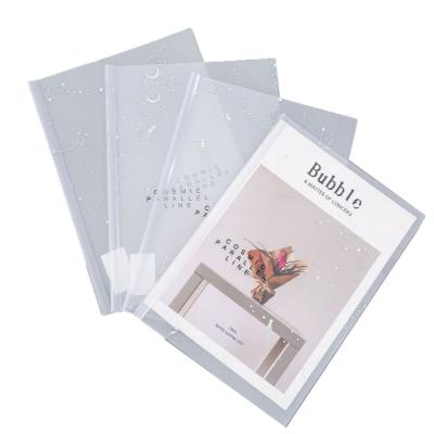 China A4 clip multi-function plastic clear pp file folder pp plastic office folders customization transparent logo for sale