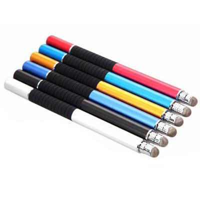 China New Metal Disc Fiber Tip Pen Touch Pen Active Stylus Stylus Pen Active Creative Fine Logo Pen With High Sensitivity for sale