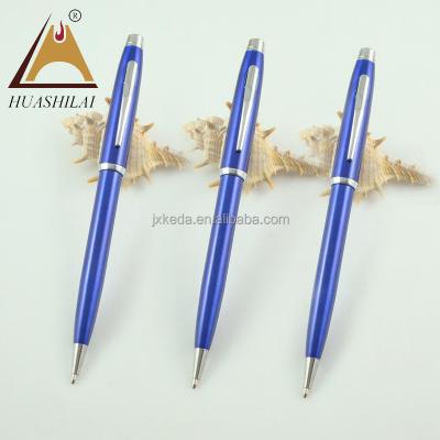 China office & School Pen Free Shipping Sample Sapphire Metal Cheap Ballpoint Pen School&Office Best Writing Tool for sale