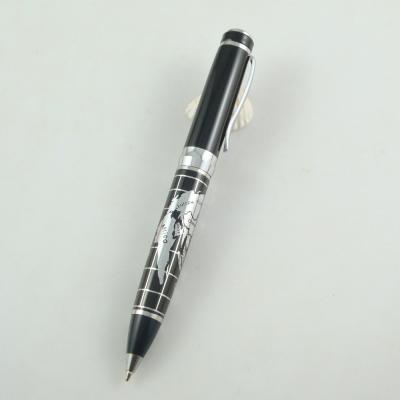 China Pen Embossed World Map Ballpoint Pen Promotional International Global Heavy Metal Ballpoint Pen for sale